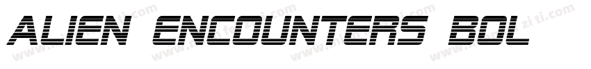Alien Encounters Bol字体转换